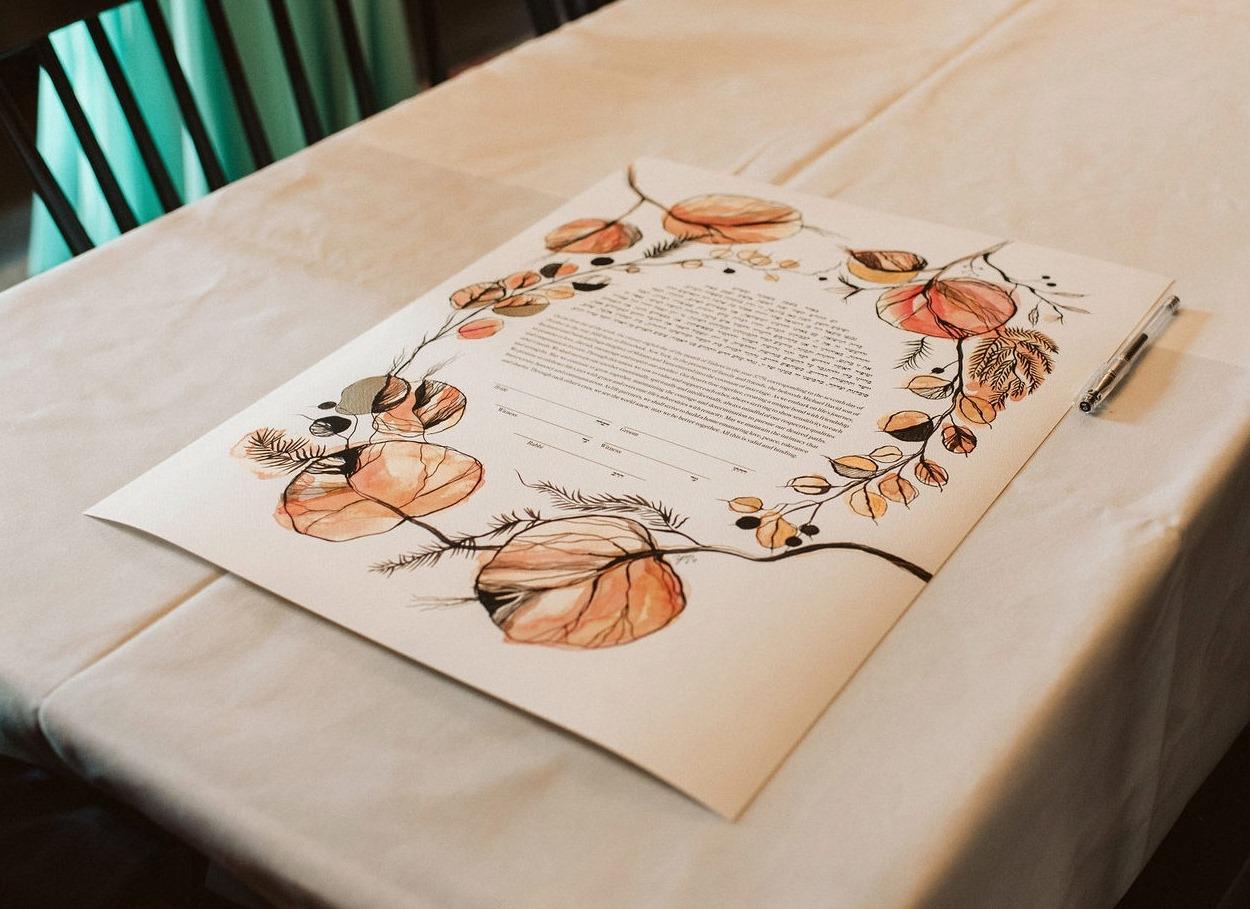Autumn Wreath Ketubah