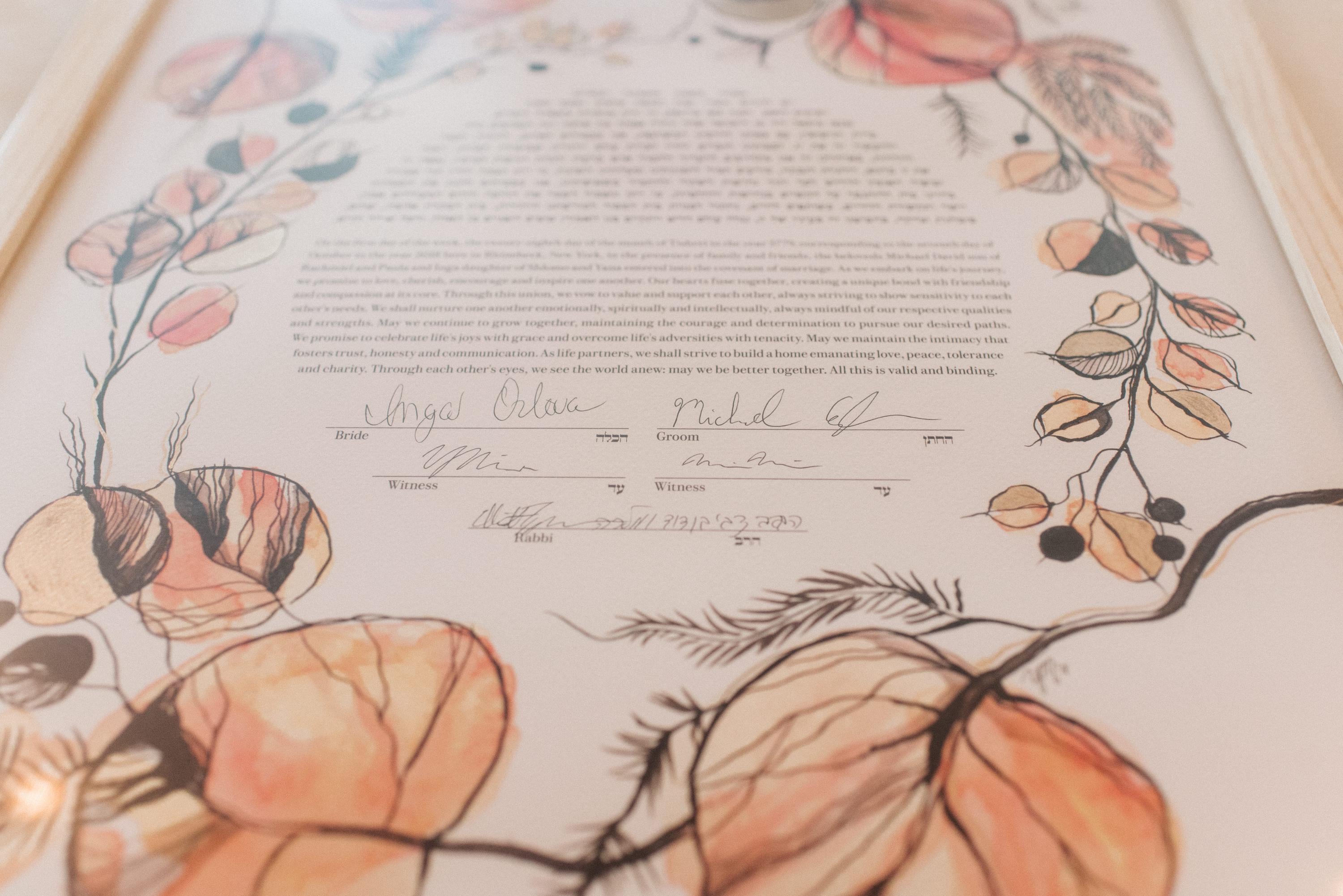 Autumn Wreath Ketubah