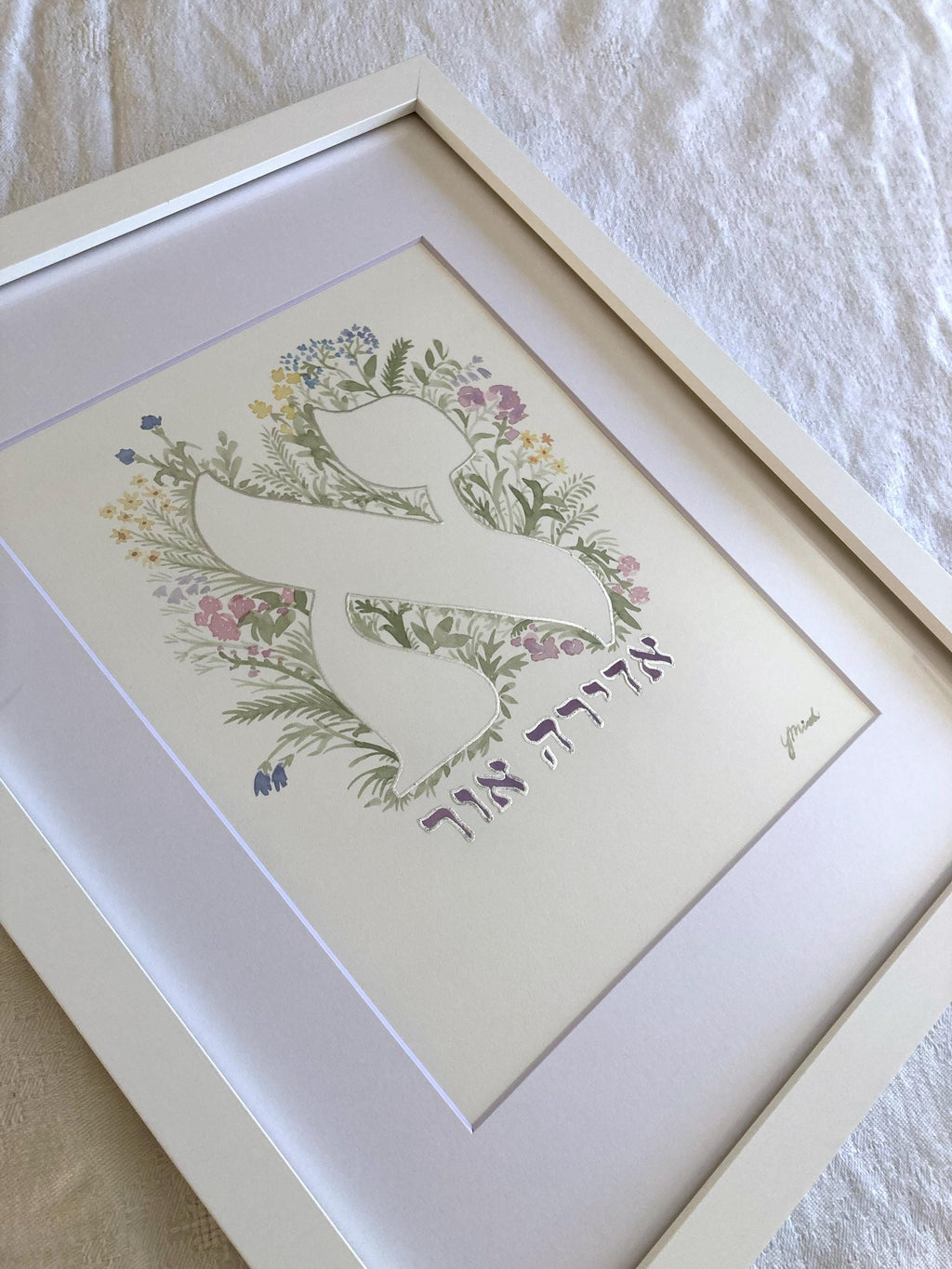 Hand-Painted Baby Name Art