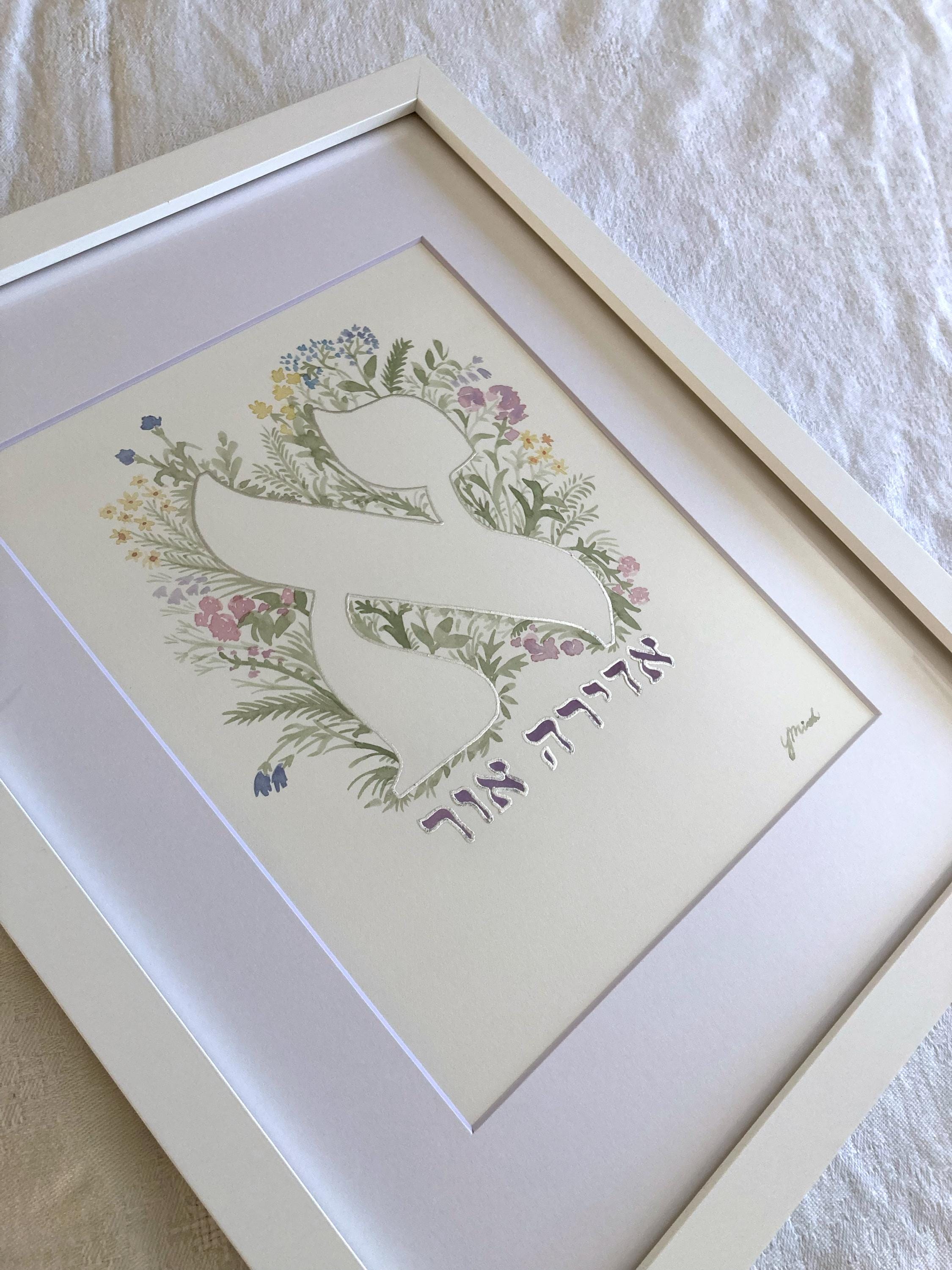 Hand-Painted Baby Name Art