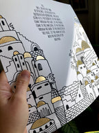 Golden Jerusalem Home Blessing