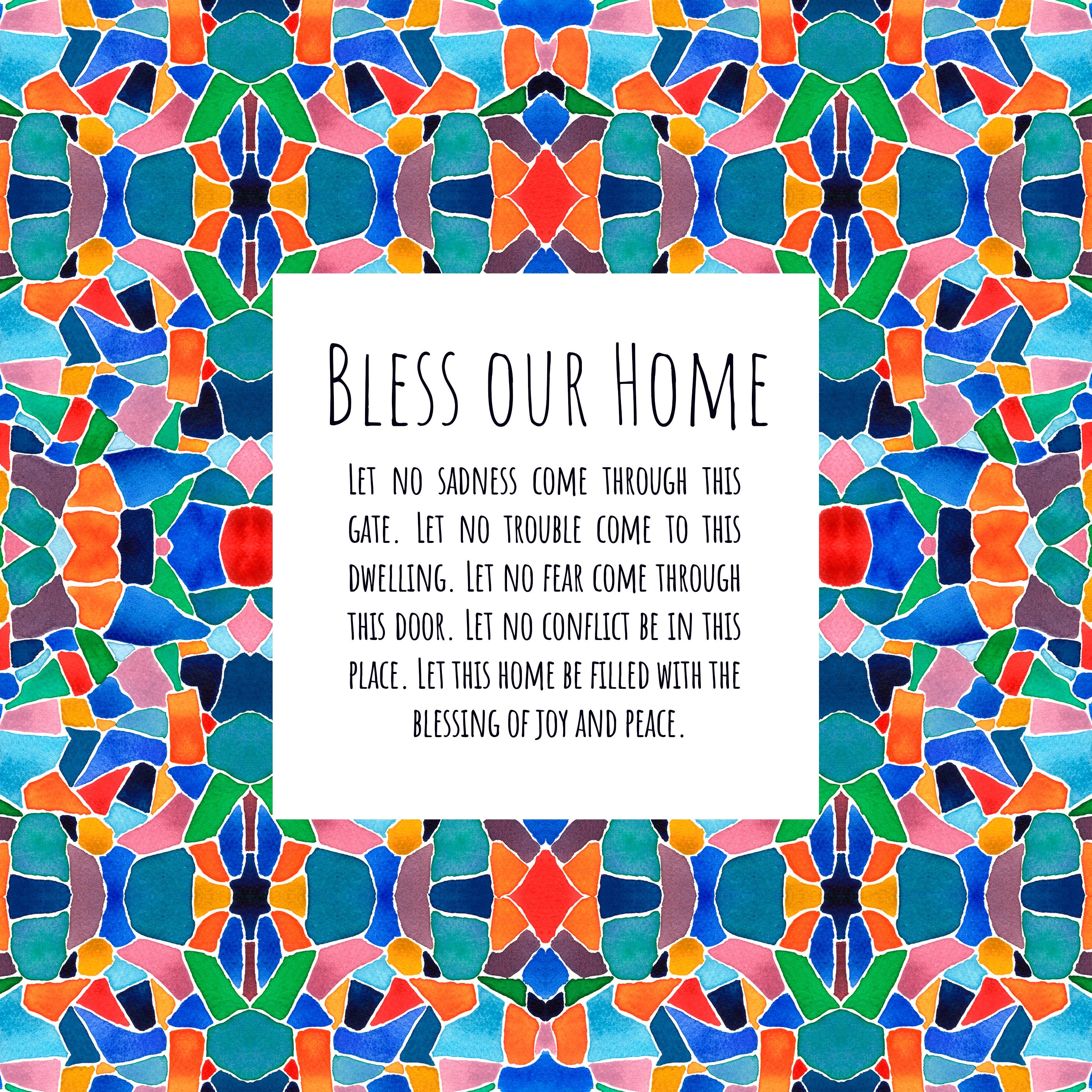Bless This Home Art Print