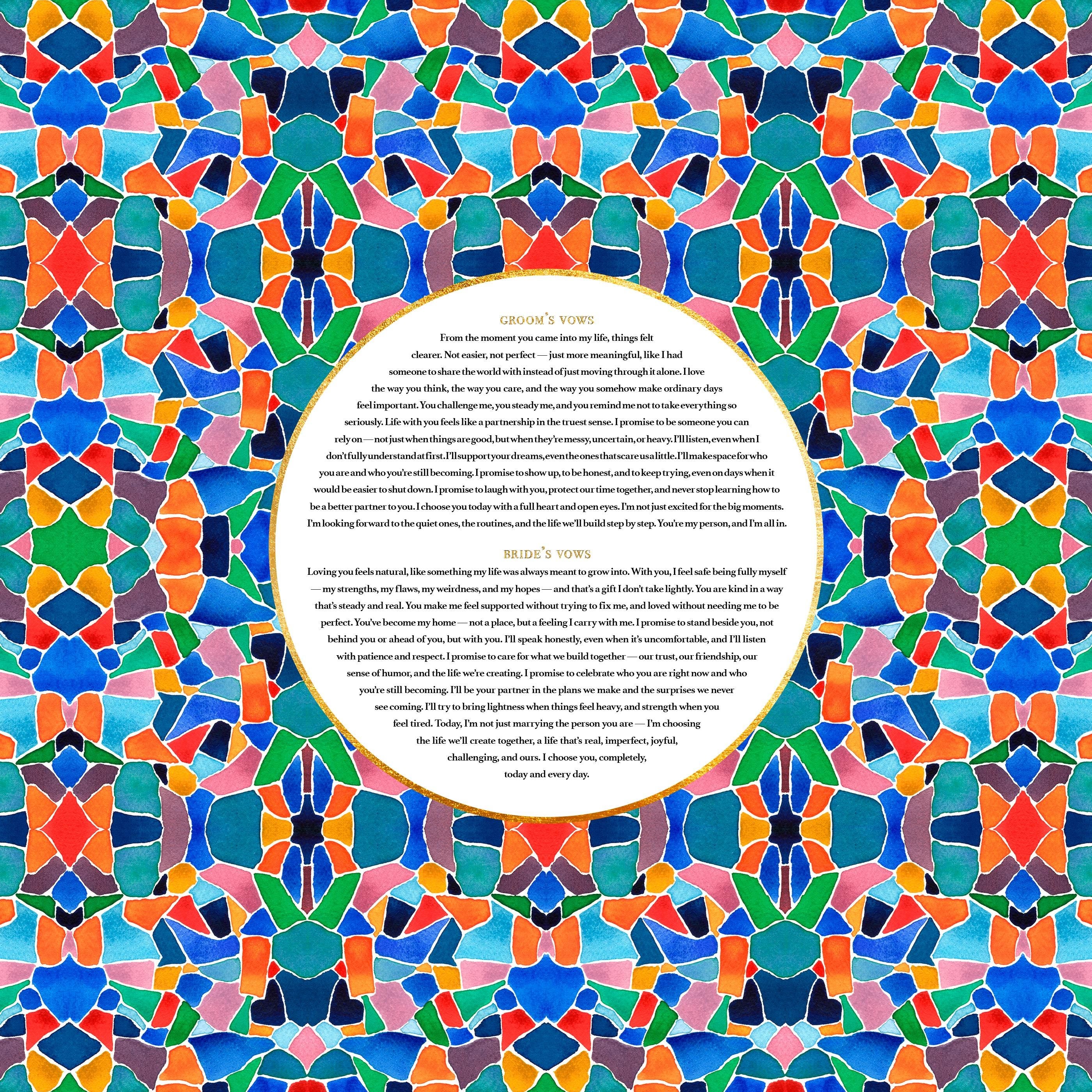 Wedding Vows Art Print