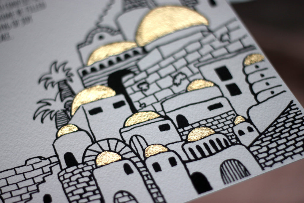 Golden Jerusalem Home Blessing