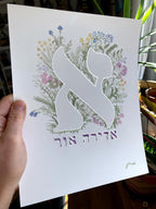 Hand-Painted Baby Name Art