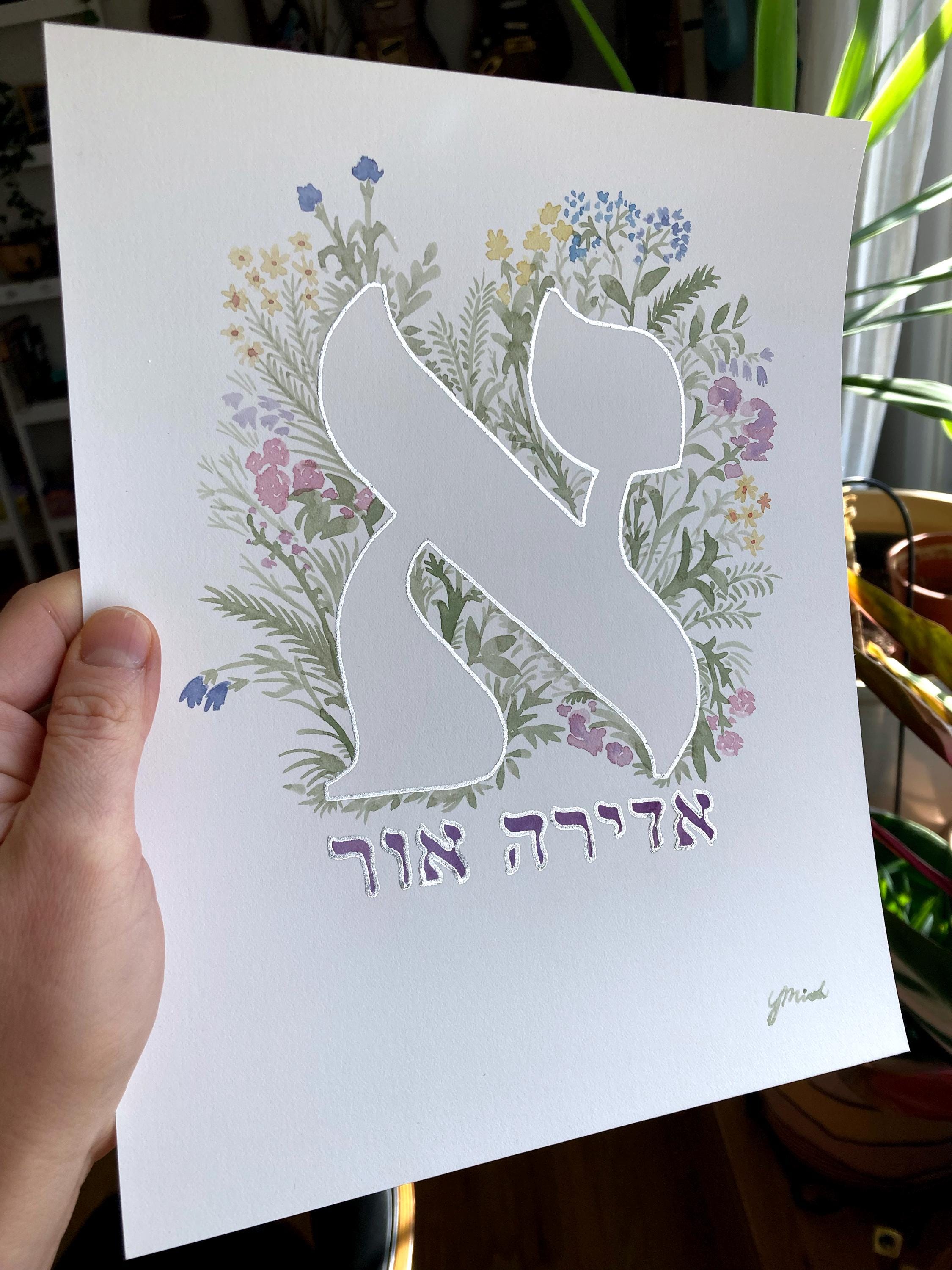 Hand-Painted Baby Name Art