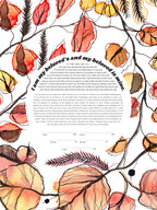 Autumn Leaf Ketubah