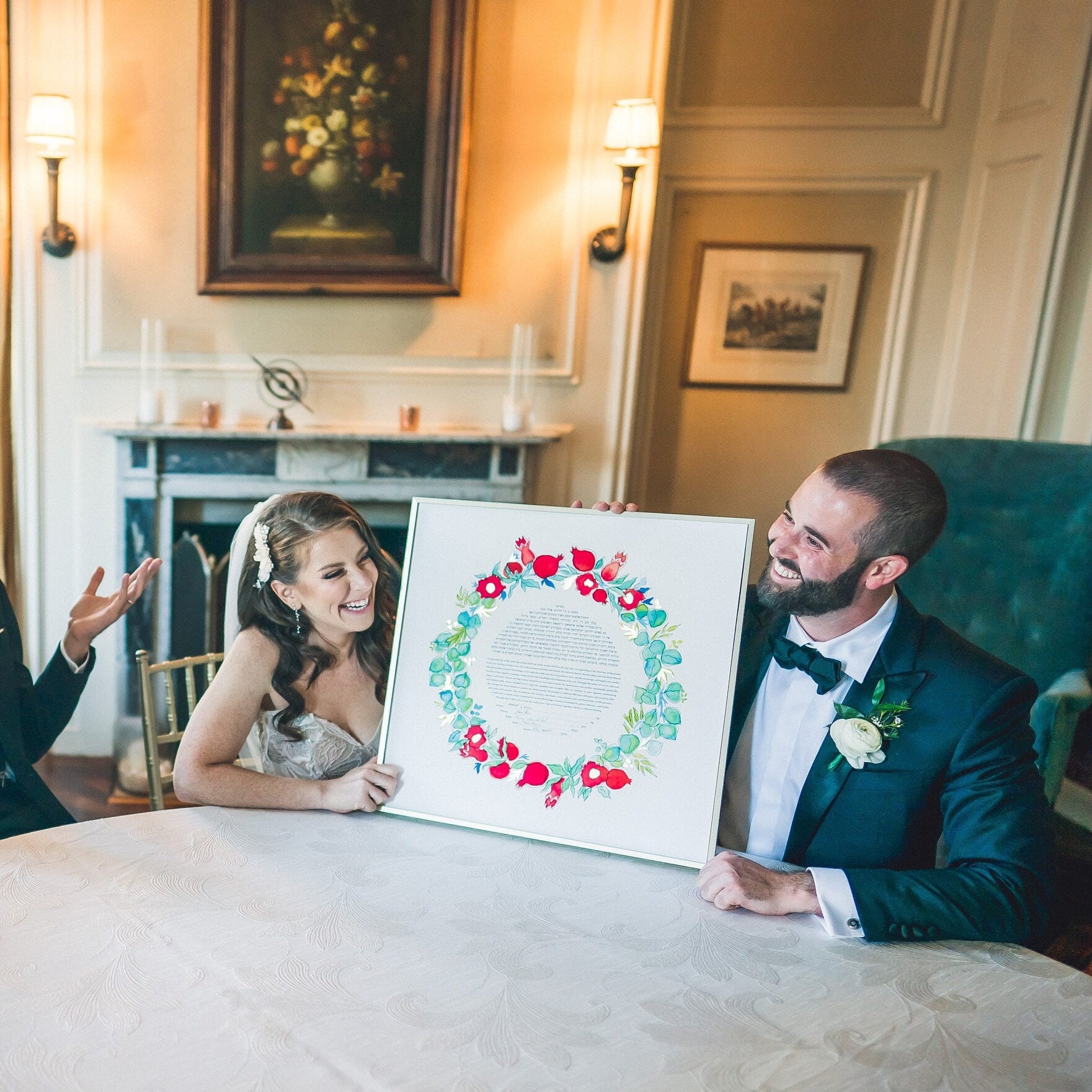 Pomegranate and Eucalyptus Ketubah