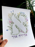 Hand-Painted Baby Name Art