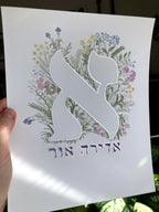 Hand-Painted Baby Name Art