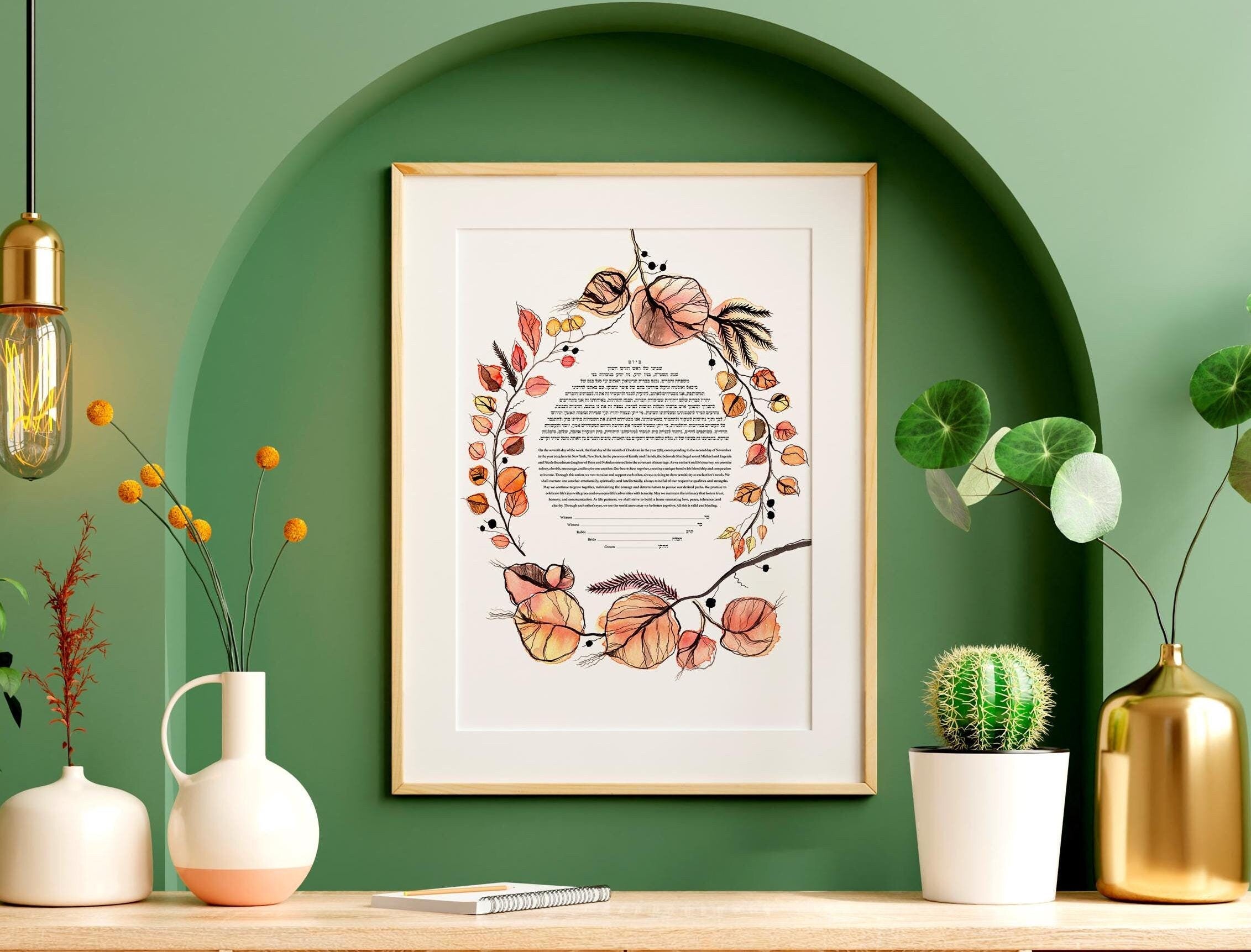 Autumn Wreath Ketubah