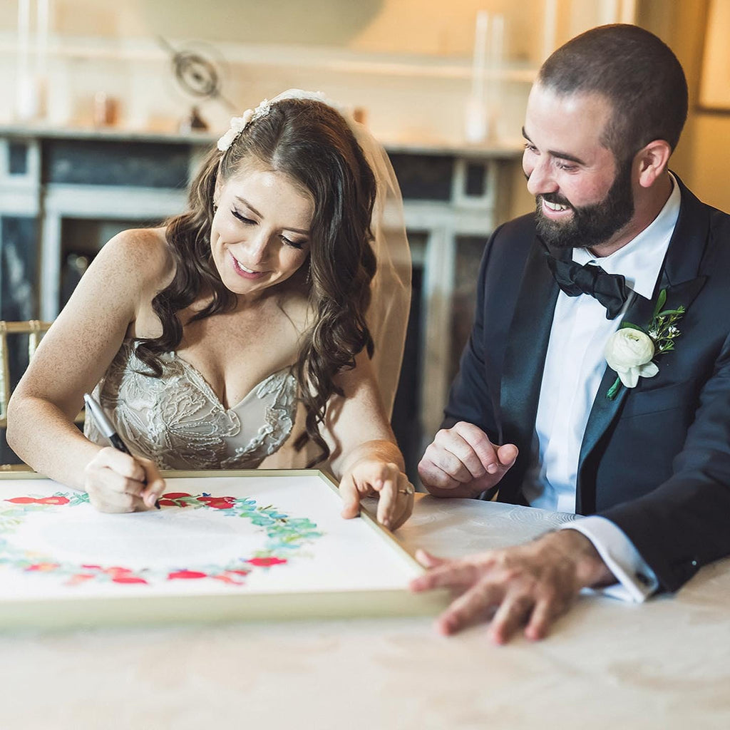 Pomegranate and Eucalyptus Ketubah